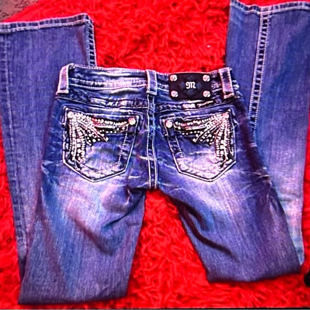 Miss me low rise boot cut jeans